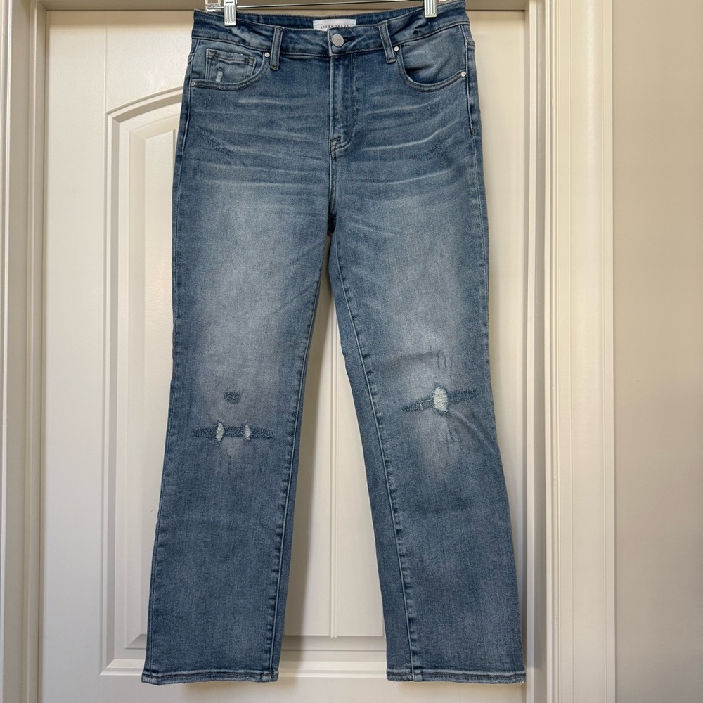 Like New Risen Straight Ankle Jeans